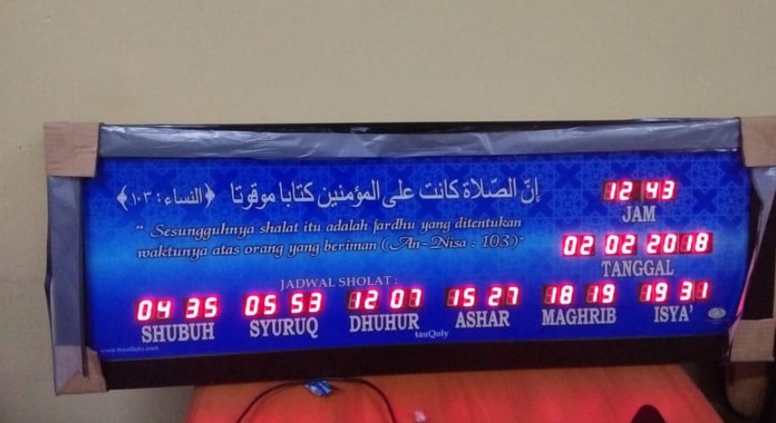 jam digital masjid harga