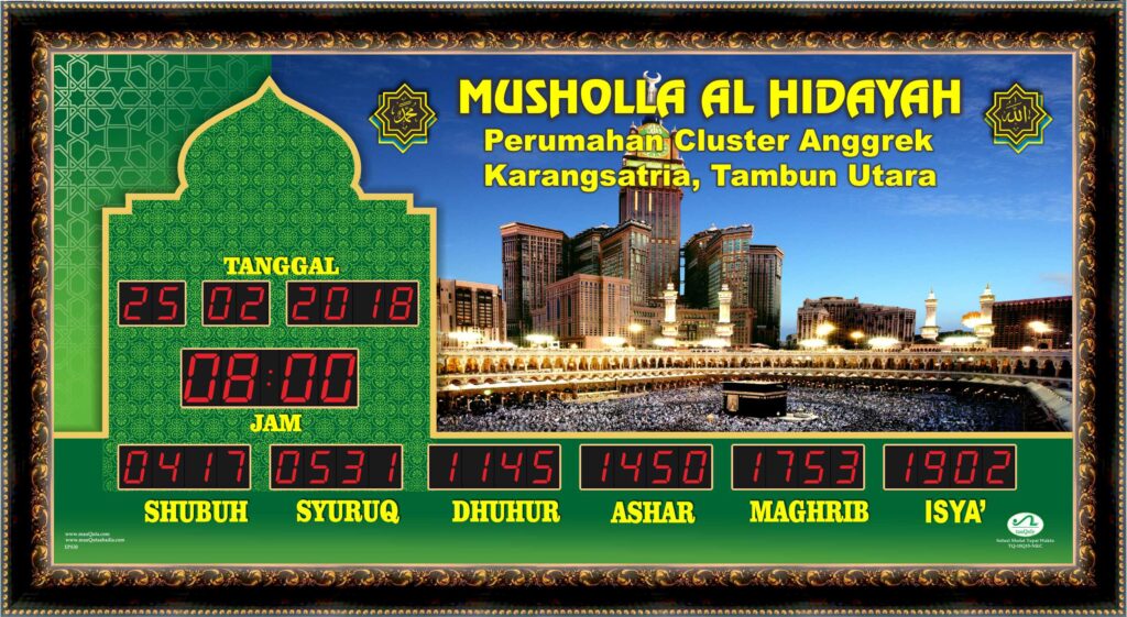 Jam Masjid Digital Murah